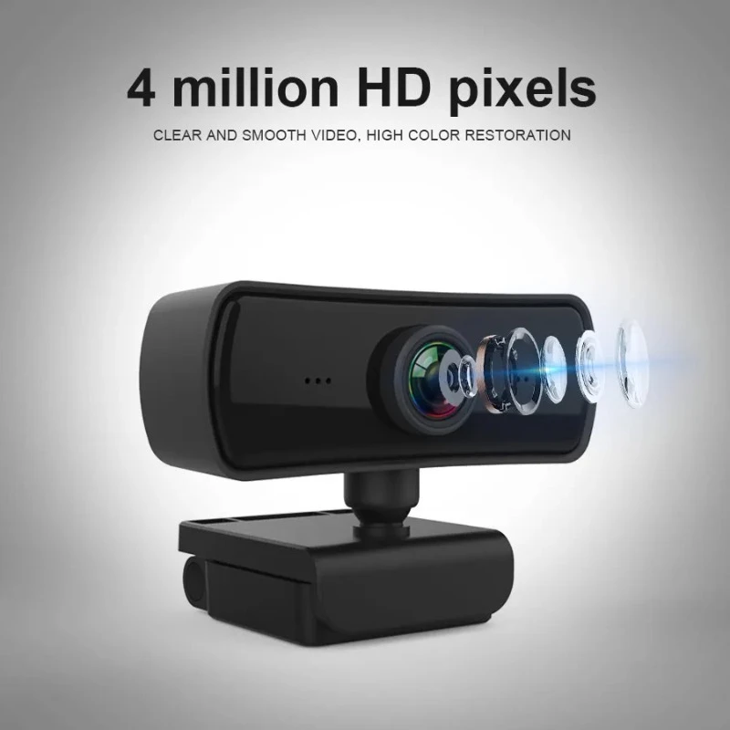 كاميرا ويب 2K Full HD 1080P كاميرا ويب ضبط تلقائي للصورة مع ميكروفون USB كاميرا ويب للكمبيوتر الشخصي ماك كمبيوتر محمول سطح المكتب كاميرا ويب يوتيوب