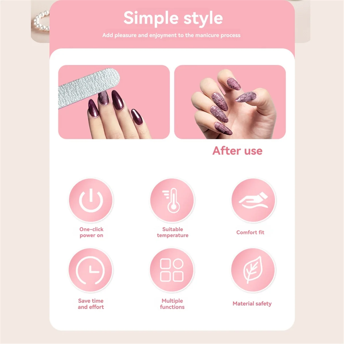 وعاء نقع الأظافر الكهربائي الجديد مقاوم من الأسيتون: أسرع نقع قبالة هلام مزيل طلاء الأظافر السلطانية-وعاء مانيكير ساخن الاتحاد الأوروبي التوصيل