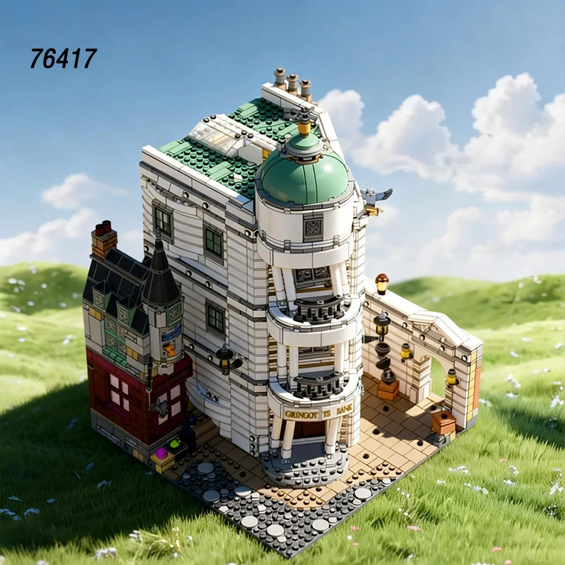 4803 pièces Blocs de construction modèle banque Jouets d'assemblage Maison Décoration intérieure Cadeau d'anniversaire de Noël pour enfants et adultes 76417