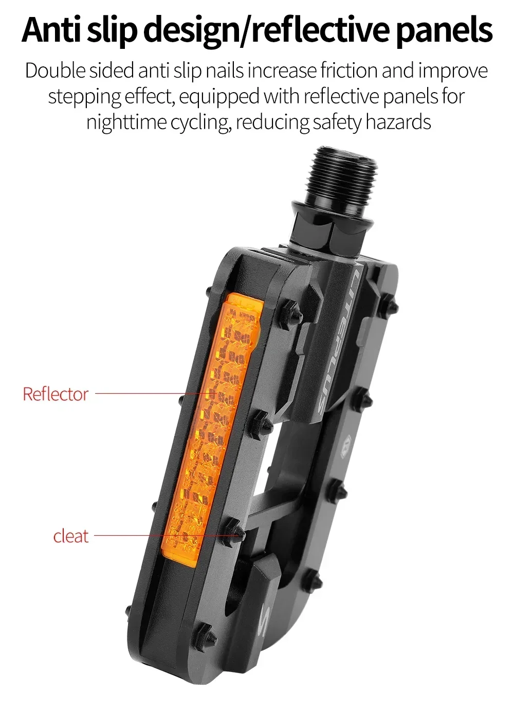 Liteplus faltbare Fahrradpedale Slide aus massiver Aluminiumlegierung, schnell faltbare Fahrradpedale, BMX-Fahrrad-Klapppedale, Fahrradteile – Detail 4