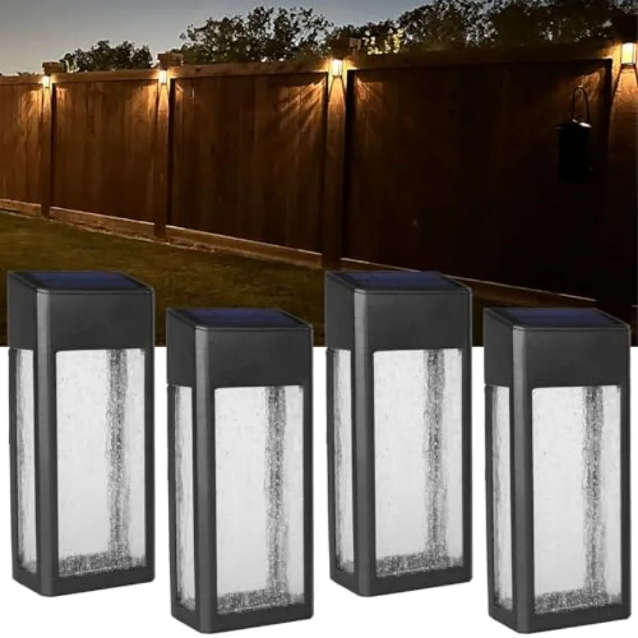 Fence s Post Accent/ for Outdoor Yard Fence Porch and Garage Body in Aluminum and Glass Waterproof