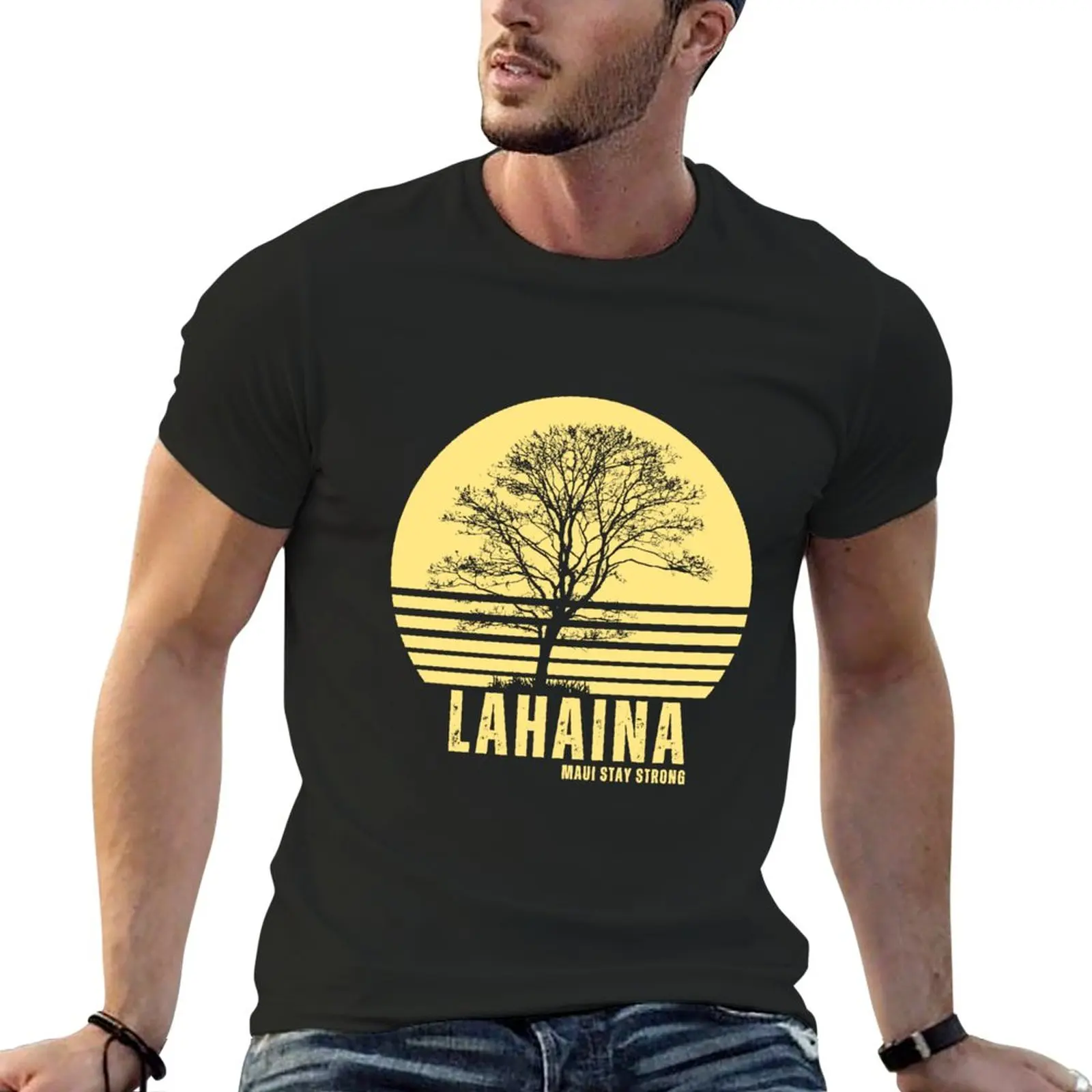 New Lahaina Strong Stay Maui Wildfire T-Shirt Anime t-shirt anime clothes plain white t shirts men