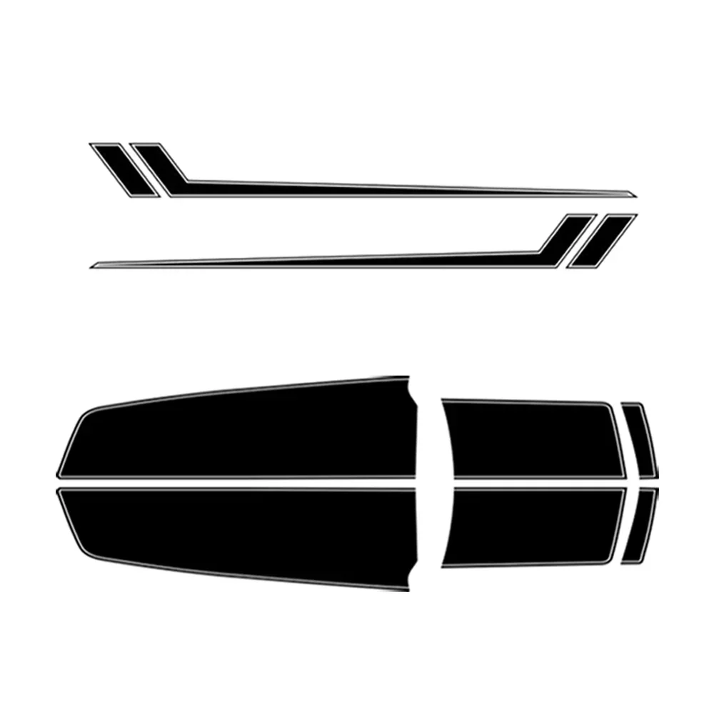 2010-2015 Racing Sport Stripes Car Waist Lines Sticker Auto Body Door Side Decor Vinyl Decals For Camaro RS LS SS LT