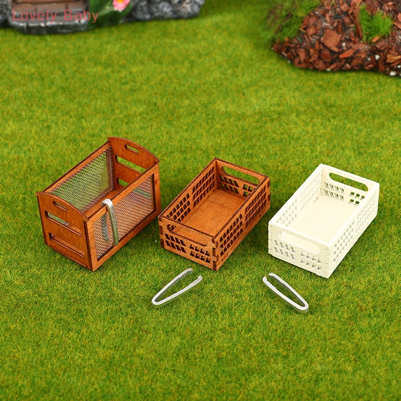【BBS】1Set 1:12 Poppenhuis Miniatuur Broodrek Taart Plank Opbergdoos/Mand W/Bakclip Scène Decor Poppenhuis Accessoires