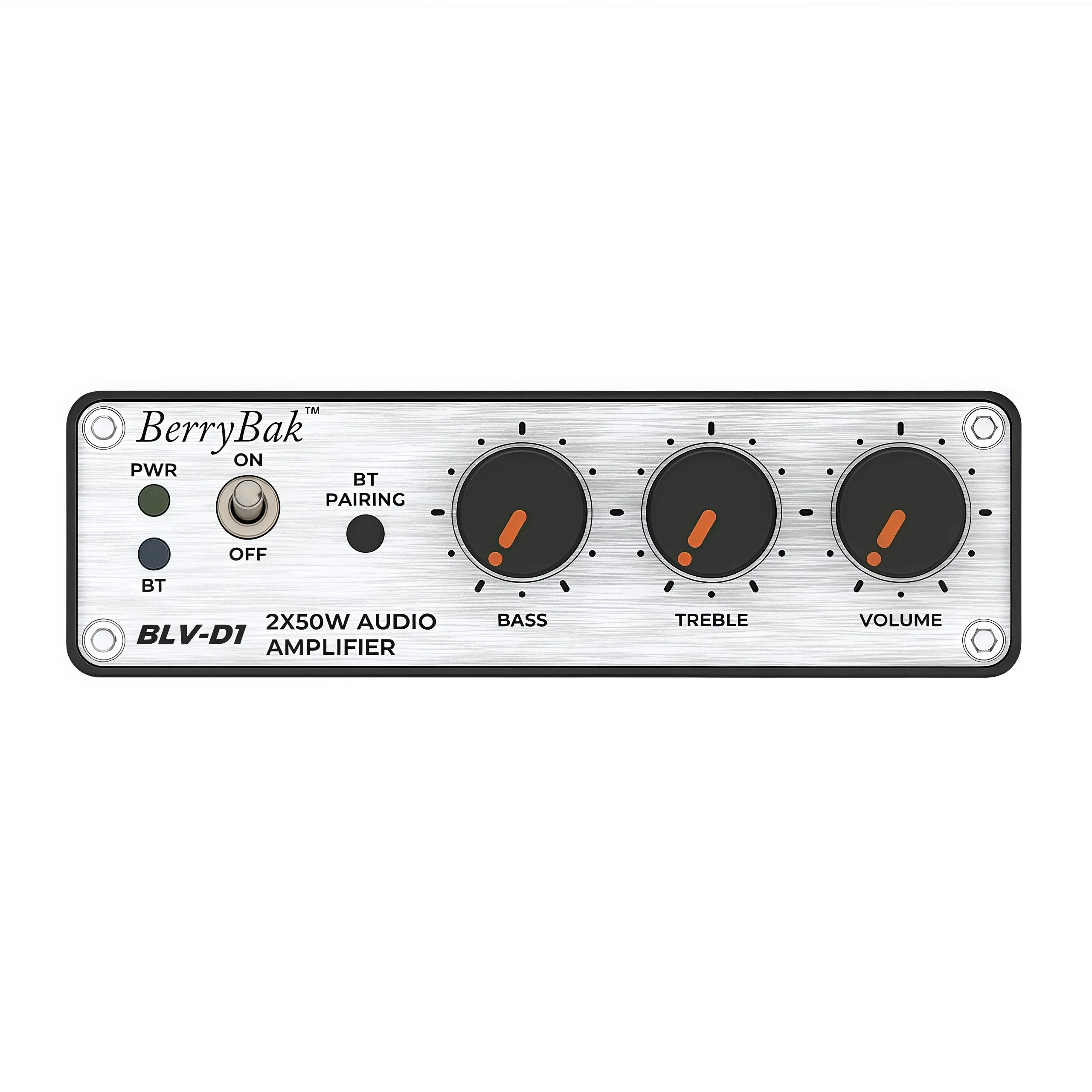 TPA3116 Bluetooth 5.3 Amplifier 2x50W, Desktop Class D Amp with DSP EQ & Bass/Treble Control, PD/USB Powered