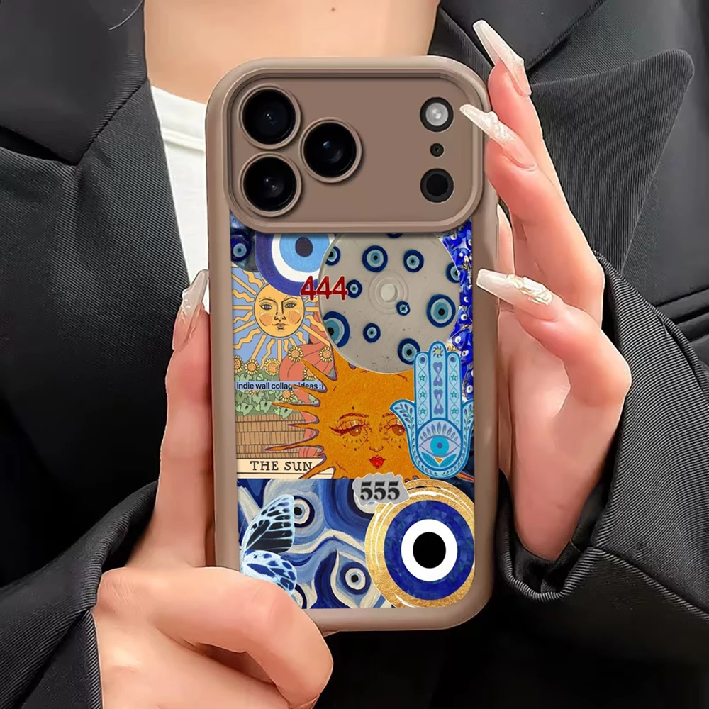 444 Böses Auge Spiritualität Silikonhülle für iPhone 16 13 11 17 Pro Max Hüllen iPhone 12 ProMax 14 15 Plus 8 XS Stoßfeste Hülle – Detail 8