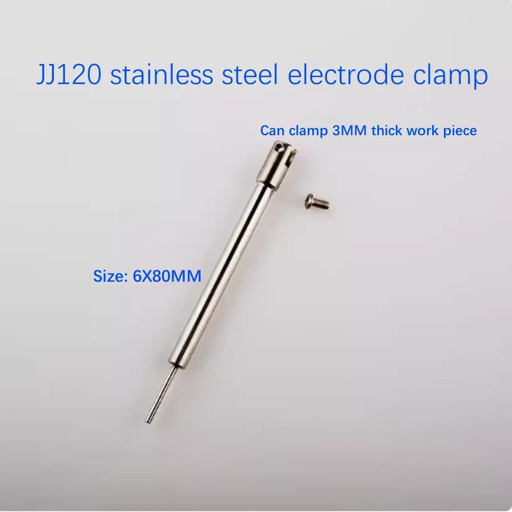 JJ120 Stainless Steel Electrode Clamp Working Electrode Multi purpose Fixture Small Diameter Gap 3mm Invoice Issued