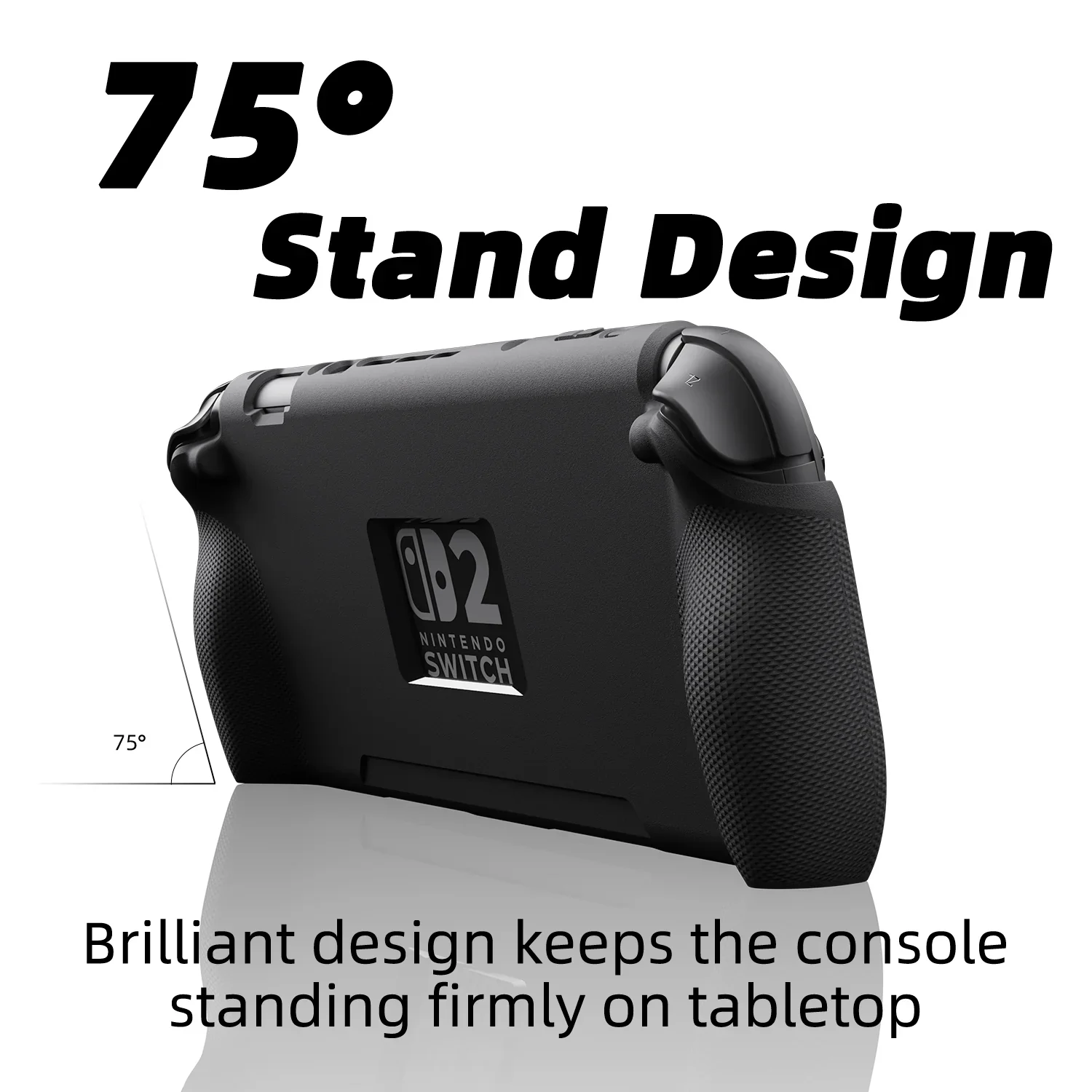 Savage Raven by Skull & Co. スタンドグリップ + フロントカバー Nintendo Switch 2 保護ケース スタンド可能カバー ソフトシェル NS2用
