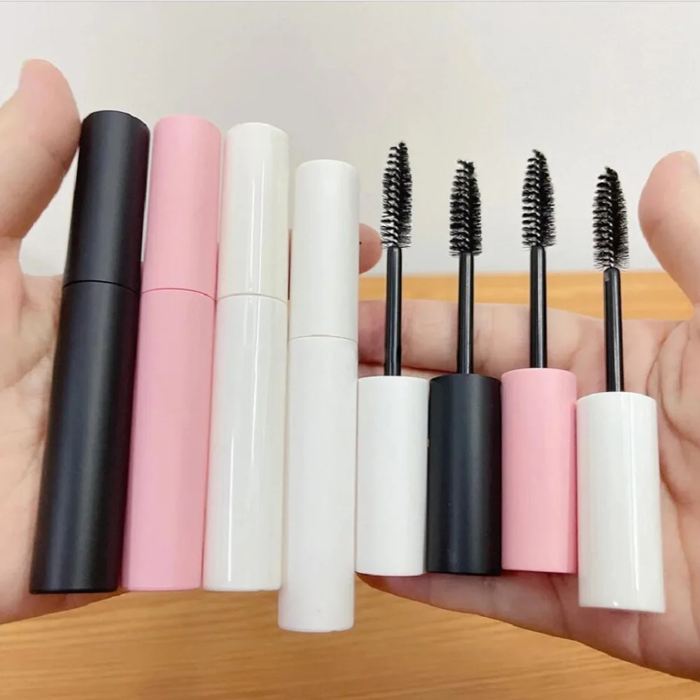 10 ml leere kosmetische Verpackungsbehälter Make-up mattierte Mascara-Röhrchen Wimperncreme nachfüllbare Flasche weiße Kappe