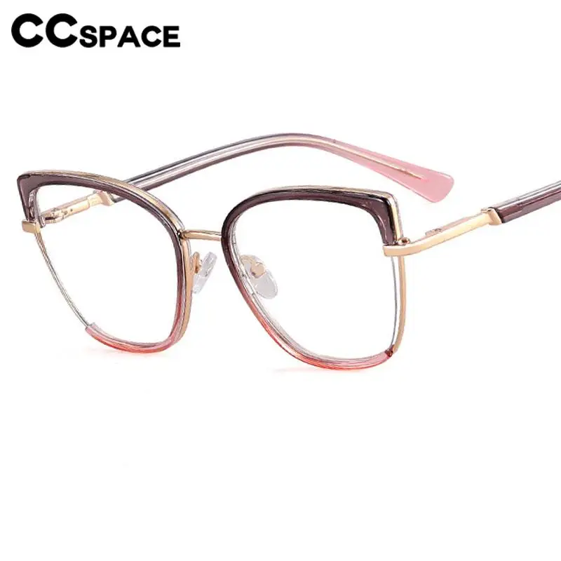 R57635 Tr90 Blue Light Blocking Glasses Frame Women Casual Spring Hinge Optical Presbyopia Eyeglasses Customizable Diopters