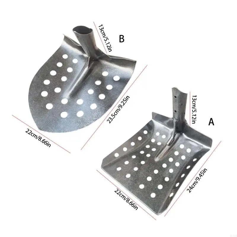 Sewer Cleanout Spade Hollow Shovel Featuring 90 Degree Design For Precise Cleaning Clean Storms Drains And Ditches M4YD