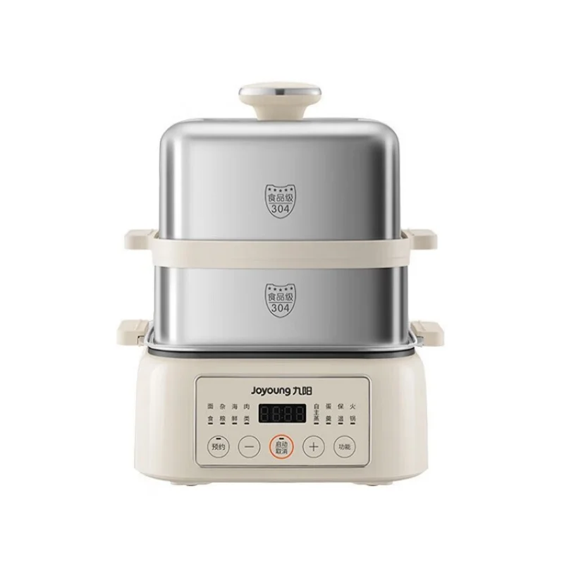 for Home Dumplings Food Steamer 220V 11L Electric Steamer Hot Pot Multi Cooker with Double Layer Food Steamer 24h Timer
