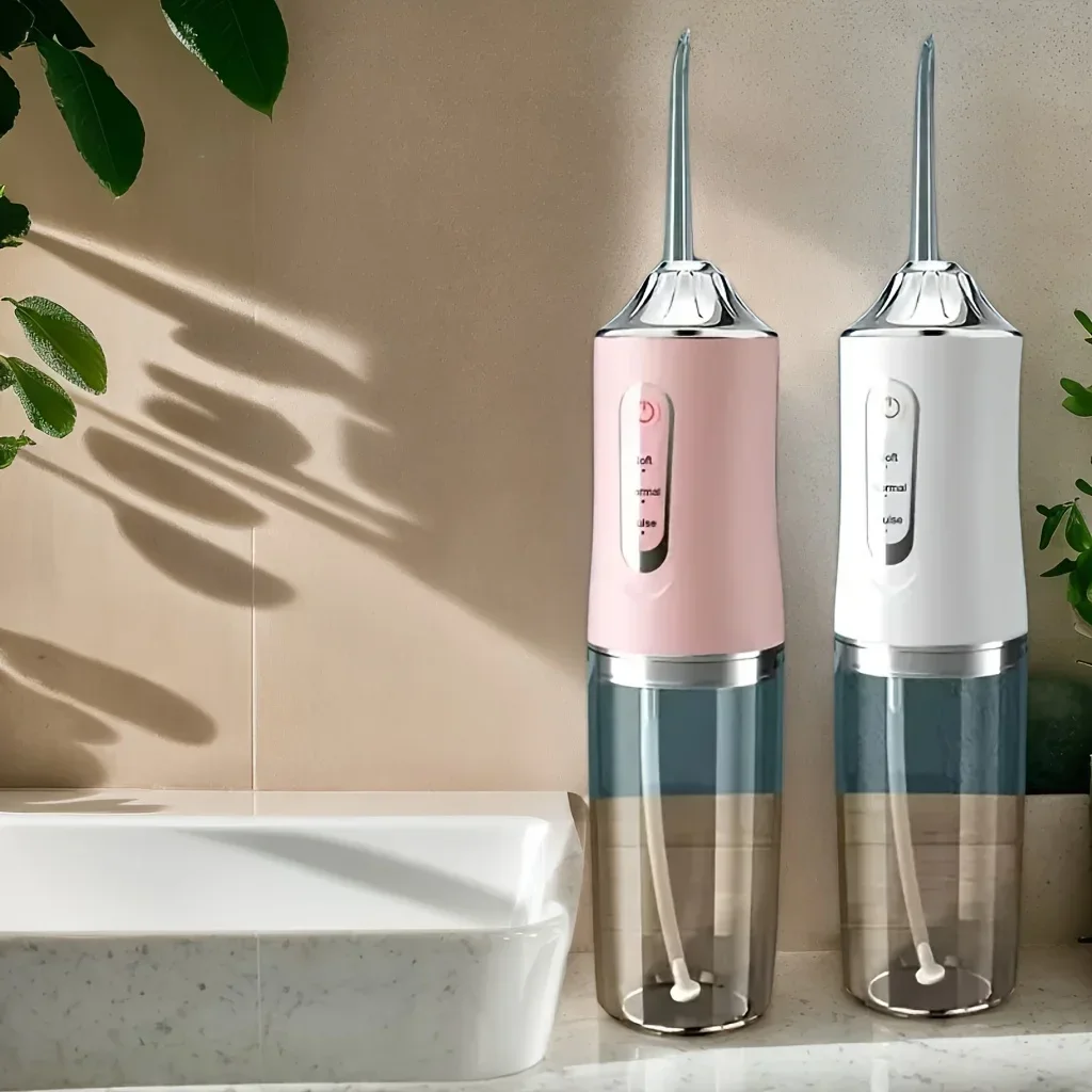 USB Portable Oral Irrigator Water Flosser Dental Water Jet Tools Pick Cleaning Teeth 200ML 4 Nozzles Mouth Oral Cleaning Agents image 6