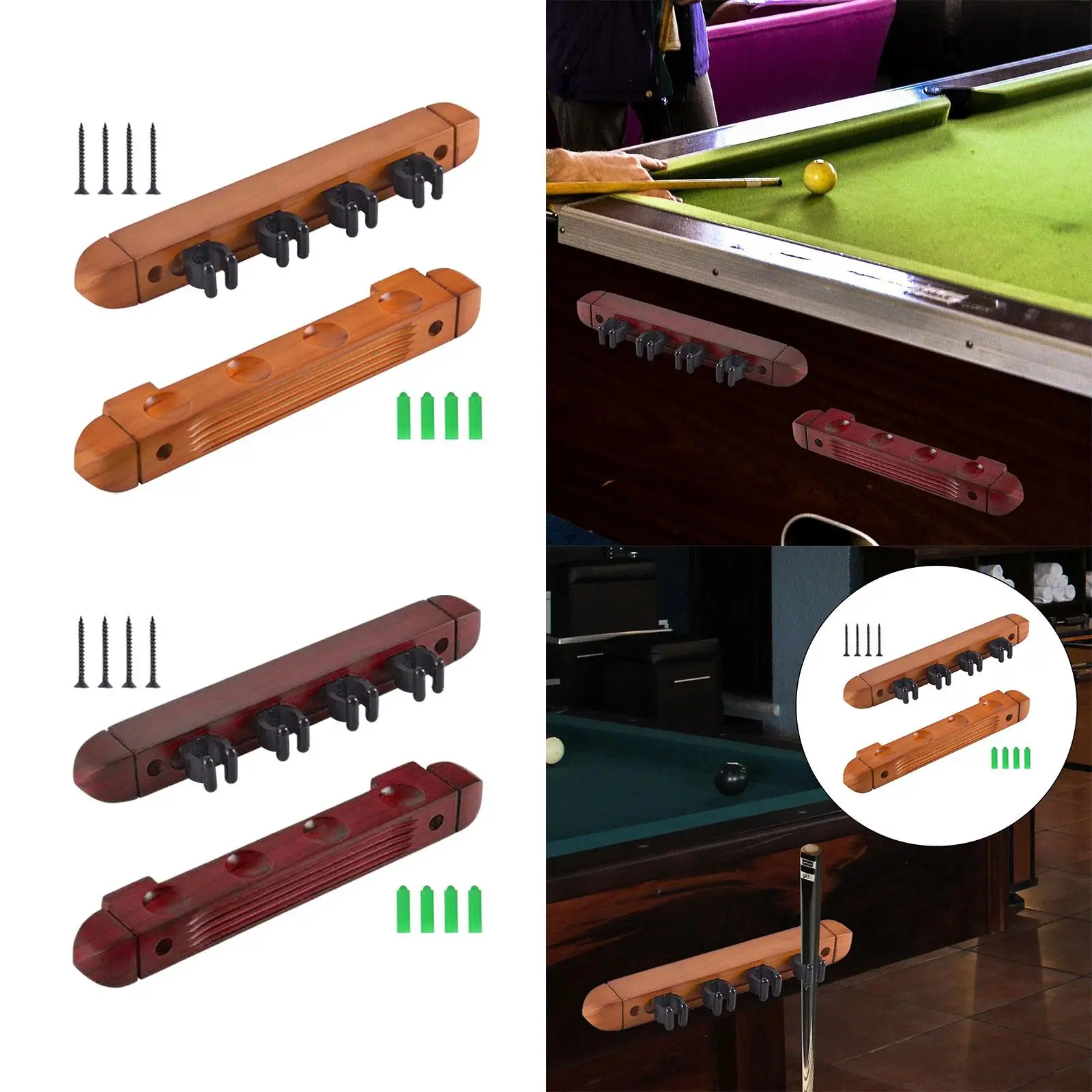 

Pool Cue Rack Claw, Billiard Cue Rest 4 Pool Billiard Rods Holder