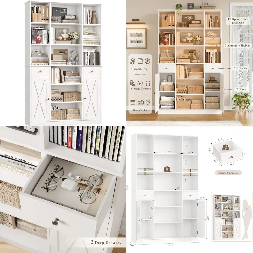 74" Tall Book Shelf…