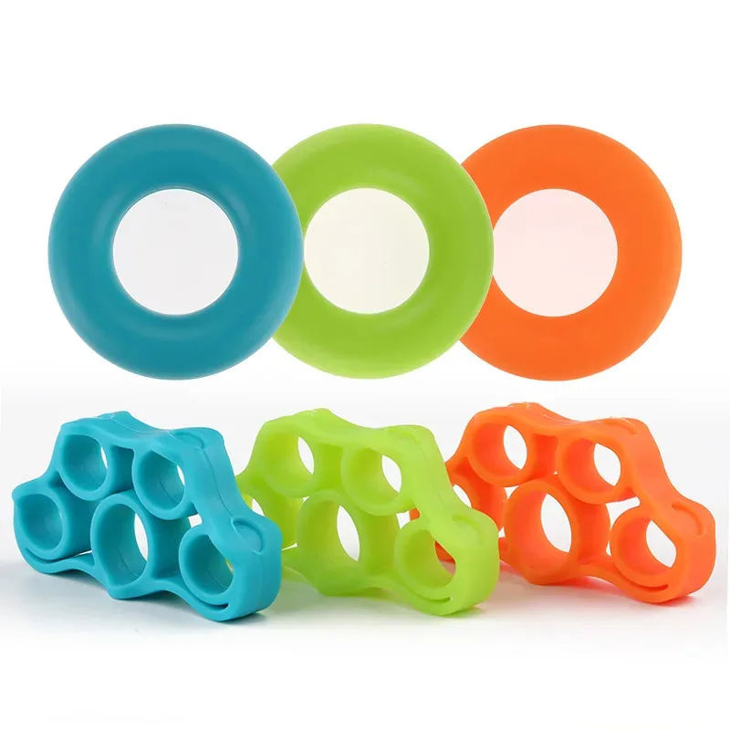 1/3er-Set Handtrainer aus Silikon, Finger-Expander, Handgriff- und Handgelenk-Krafttrainer, Fingerübungsgerät, Widerstandsbänder für Fitness