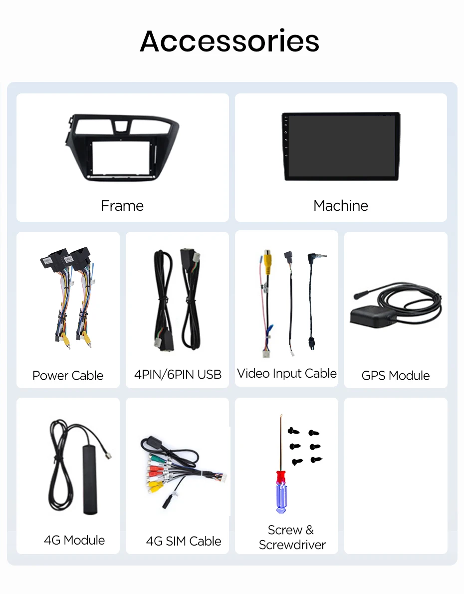 Junsun Wireless CarPlay Android Auto Autoradio für Hyundai i20 2014-2019 Auto-Intelligentes System DSP SWC RDS GPS FM BT – Detail 27