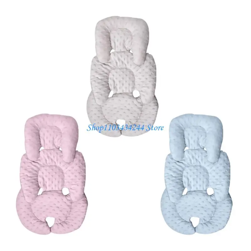 

G2TC Double Sided Pushchair Cushion Pad Strollers Liners Cushion Dotted Backing Pad