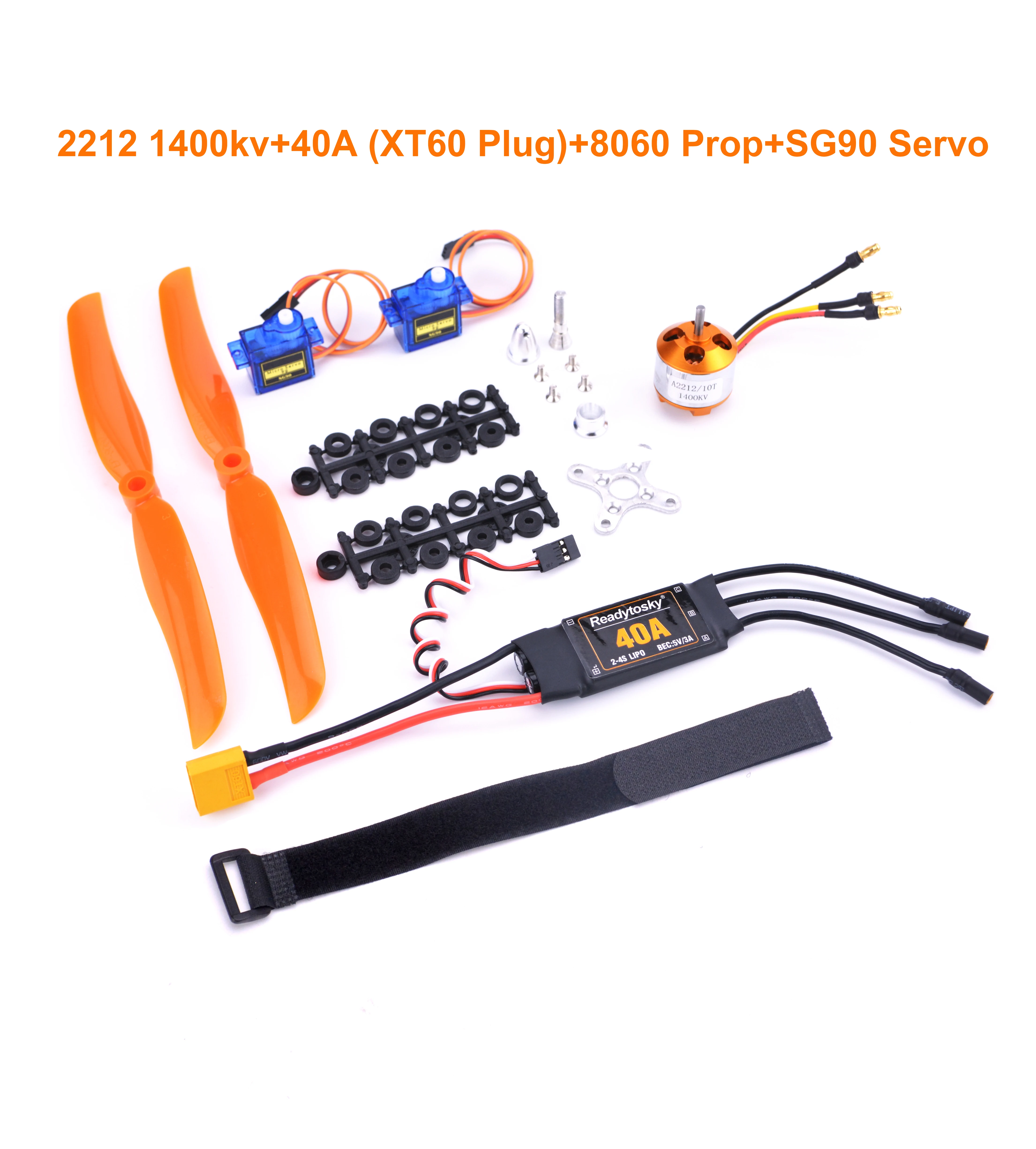 A2212 2212 2200KV 1400KV 1000KV Brushless Motor 40A ESC SG90 9G Micro Servo for RC Fixed Wing Plane Helicopter