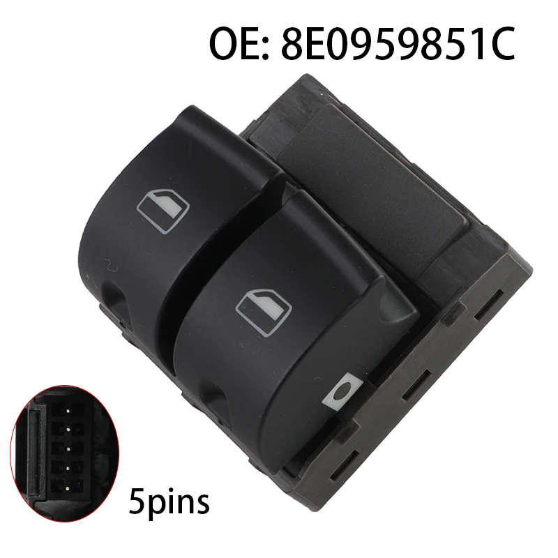 

8E0959851C Power Window Master Switch Button For Audi A4 S4 2005-2008 R8 2007-2012 TT 2011-2014 RS4 2006-2008