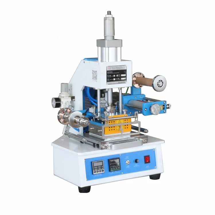 DSS-ZY-819E Semi-auto Table Set Leather Pvc logo Pneumatic Hot Stamping Machine
