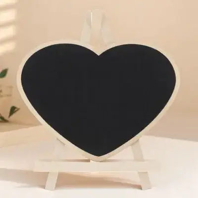 1Pcs Wooden Blackboard Sign Mini Chalkboard Vertical Writing Board Reusable Tabletop Chalkboard Mini Blackboard