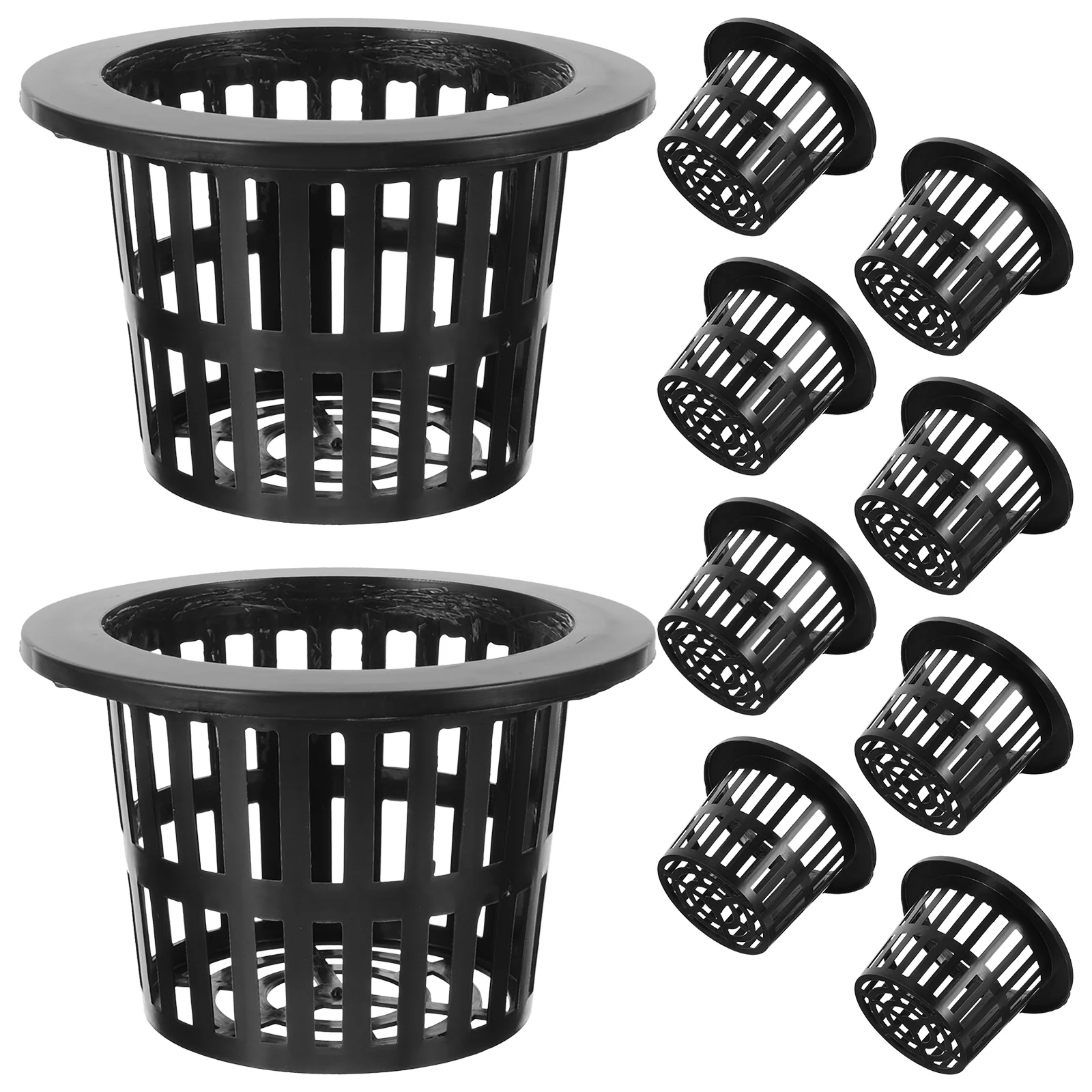 

10 Pcs Hydroponic Vegetable Planting Basket Orchid Planter Pots Orchids Hydroponics Plastic with Holes Garden Net Cups