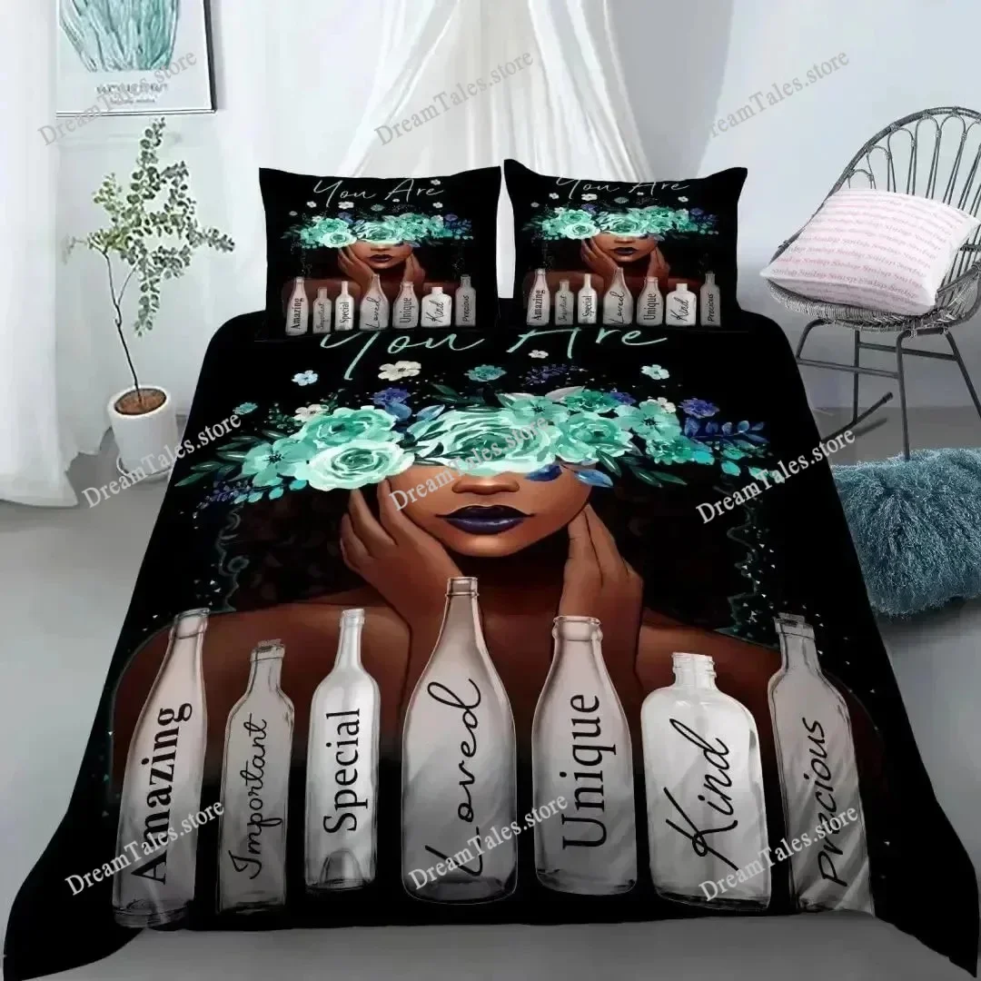 Single-Sided Printed Comforter Bedding Sets, Comfortable Bedspreads, Duvet Bedding, American Girl, Birthday Gift, King369