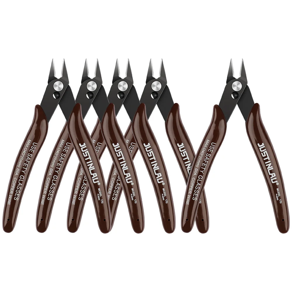 5Pcs 170 Obcinak do drutu DIY Trymer do cięcia bocznego ukośnego Szczypce do kabli Czerwony Niebieski Szczypce Ręczne Mini Obcinak do kabli Trymer do kabli