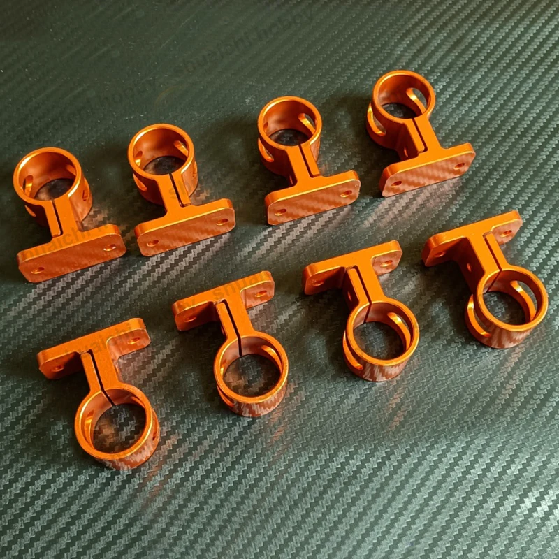 8PCS 내경 20mm 공구함/선체 프레임 튜브 클램프 아연 합금 고정 브래킷 CNC 가공 고정구 경쟁 모델 보트용