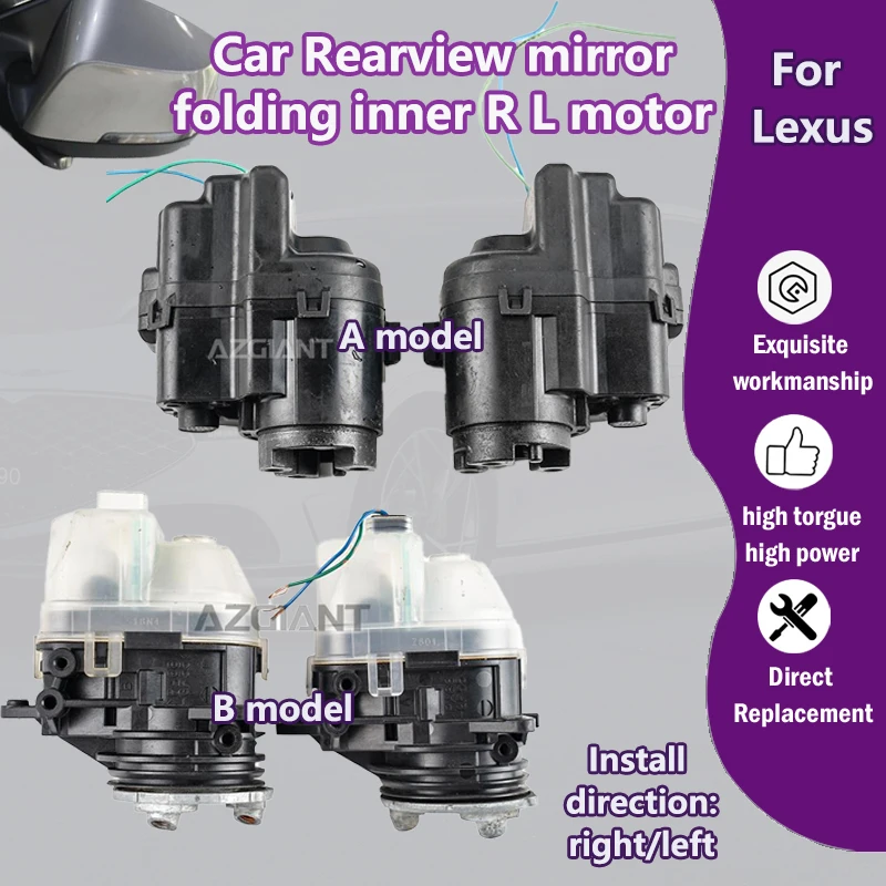 

AZGIANT For Lexus NX200t GS200t IS200t XE30 Car Rearview mirror folding inner R L motor 12V DC high torque genuine parts