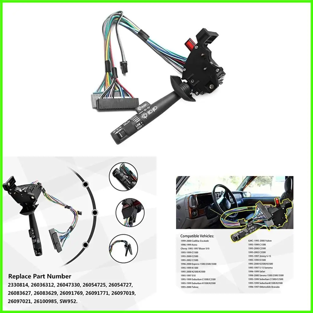 

Turn Lever Cruise Control Wiper Switch Stalk Combination Switch 26100985