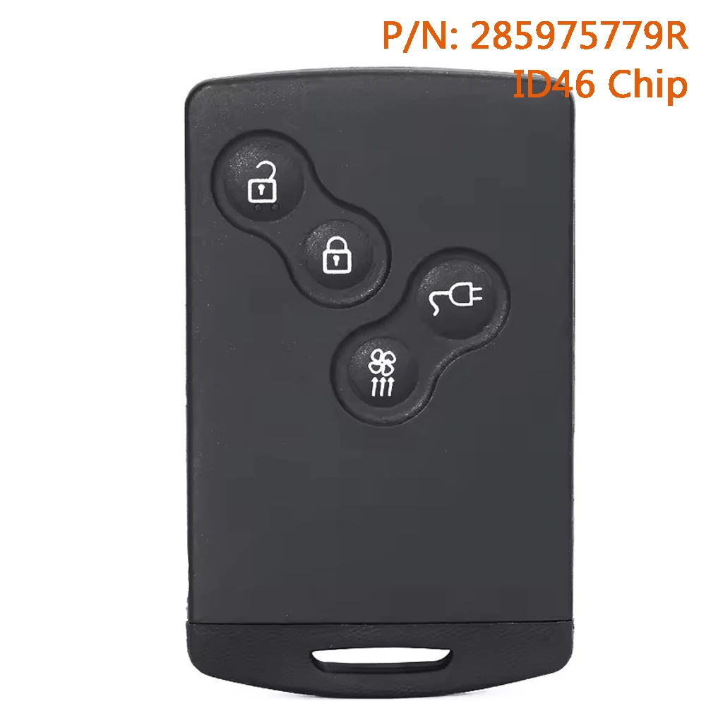 KEYECU 285975779R Smart Proximity Fernbedienungsschlüssel für Renault Megane 3 Laguna 3 Scenic Fluence Zoe PCF7952A / HITAG 2 / 46 Chip