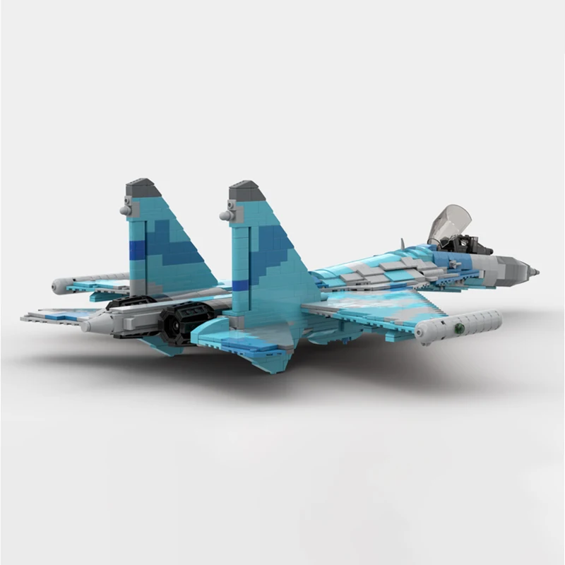 1684pcs Military Equipment SU-35 Air Force Fighter MOC Building Block Model Assemble Kit DIY Display Toys Gifts MOC-156330