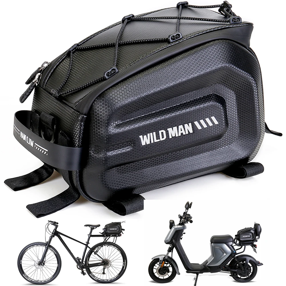 

4L Bike Rear Rack Bag Multifunction Bicycle Luggage Carrier Bag Large Capacity Waterproof MTB Road Bike Accessories