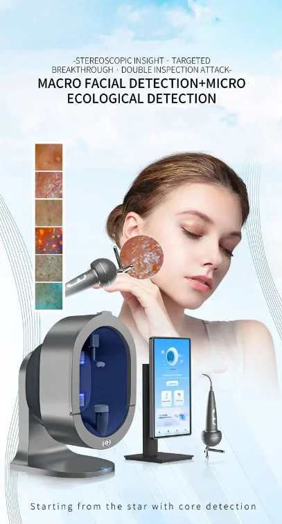 Ai Smart Skin & Scalp Analyzer Beauty Diagnostic Device With Microbial & Uv Detection