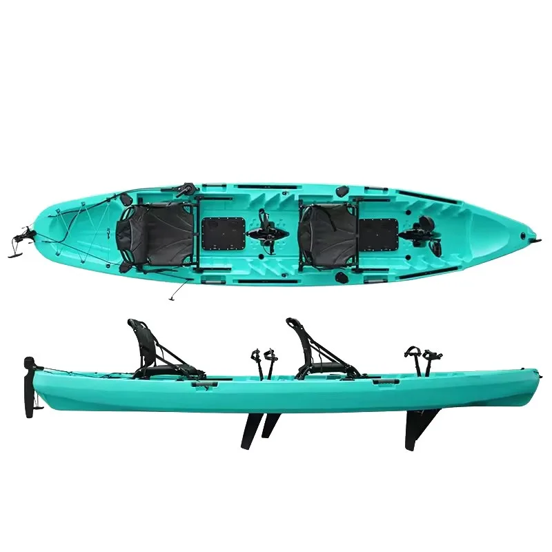 

4-meter Two-Person Pedal Boat, Rotomolded Kayak, LLDPE Fishing Boat