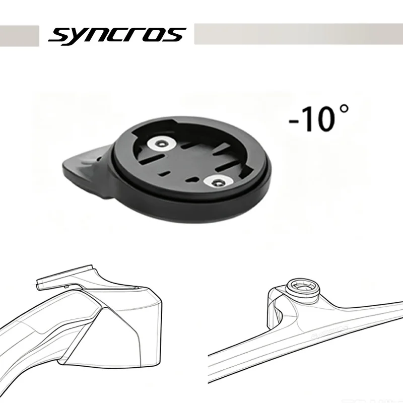 Syncros Computer Mount for Garmin, Wahoo, Bryton, Fraser Ic, Sl, Wc, DC, XC Handlebars, Cockpit Xc Stem, 1.5, 2.0