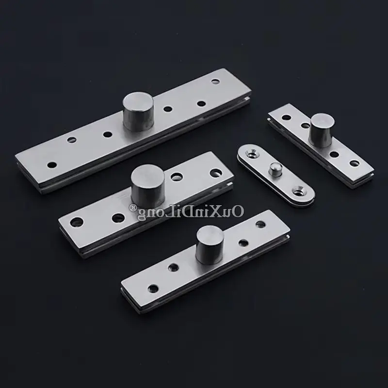 Brand New 10PCS Stainless Steel Door Pivot Hinges Freely Rotary Invisible Hidden Door Hinges Install Up and Down