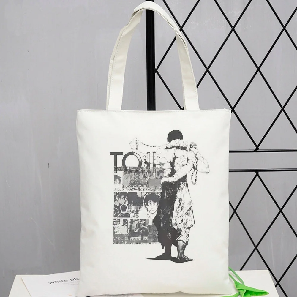 Toji Fushiguro tote bag y2k grocery torba na zakupy shoulder  canvas  femme
