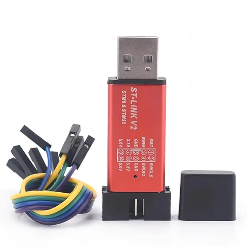 1 قطعة ST LINK Stlink ST-Link V2 Mini STM8 STM32 محاكي تنزيل مبرمج البرمجة مع غطاء A41/لاردوينو