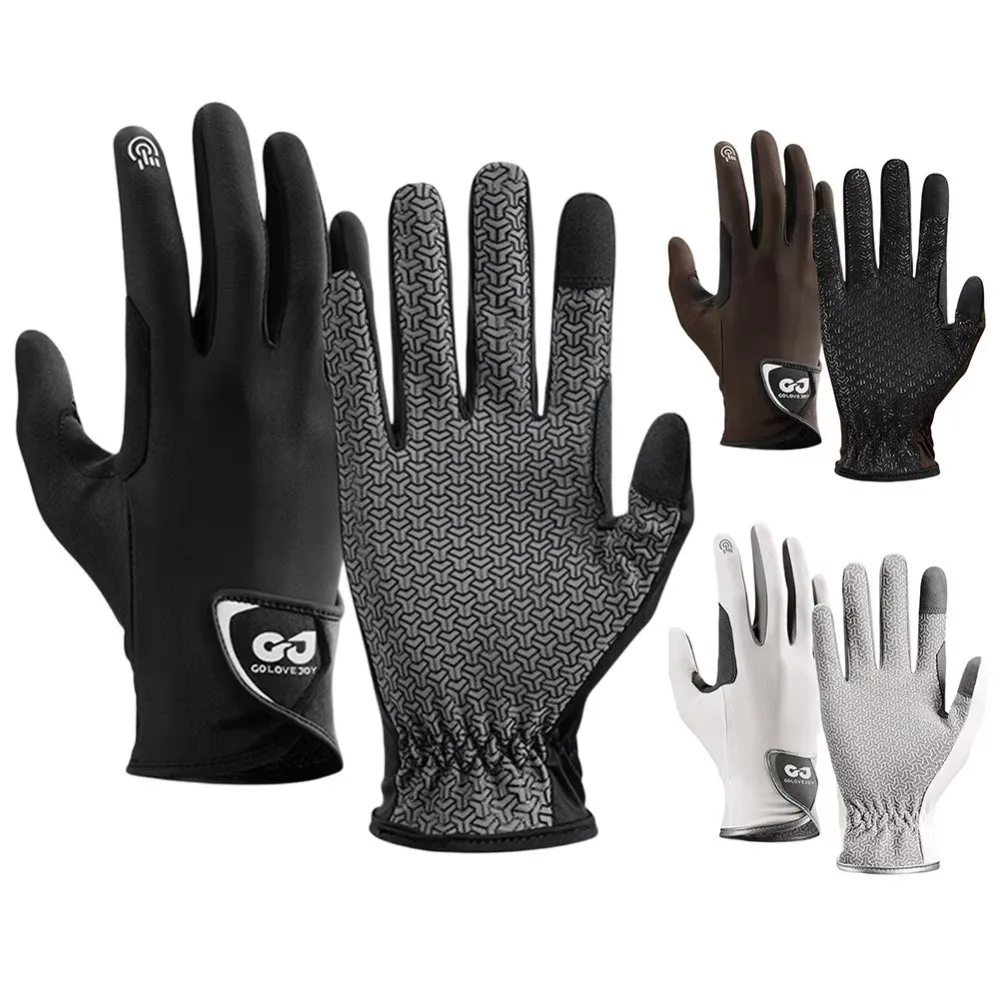 New Breathable Riding Gloves Lightweight Non-Slip Equestrian Gloves Sun Protection Wear-resistant Horse Riding Gloves
