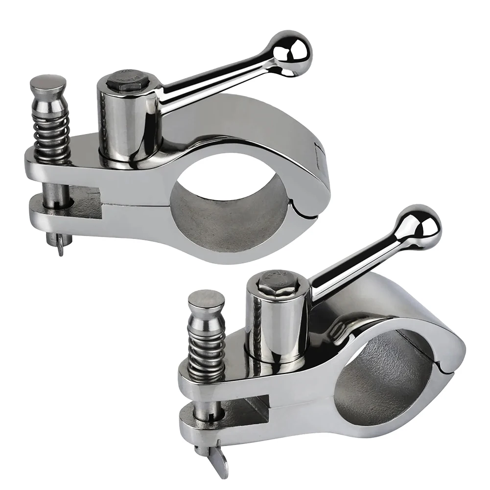 22/25MM 316 Stainless Steel Bimini Marine Awning Hinge Clamps Top Rail Jaw Slide Eye End Cap Boat Accessories