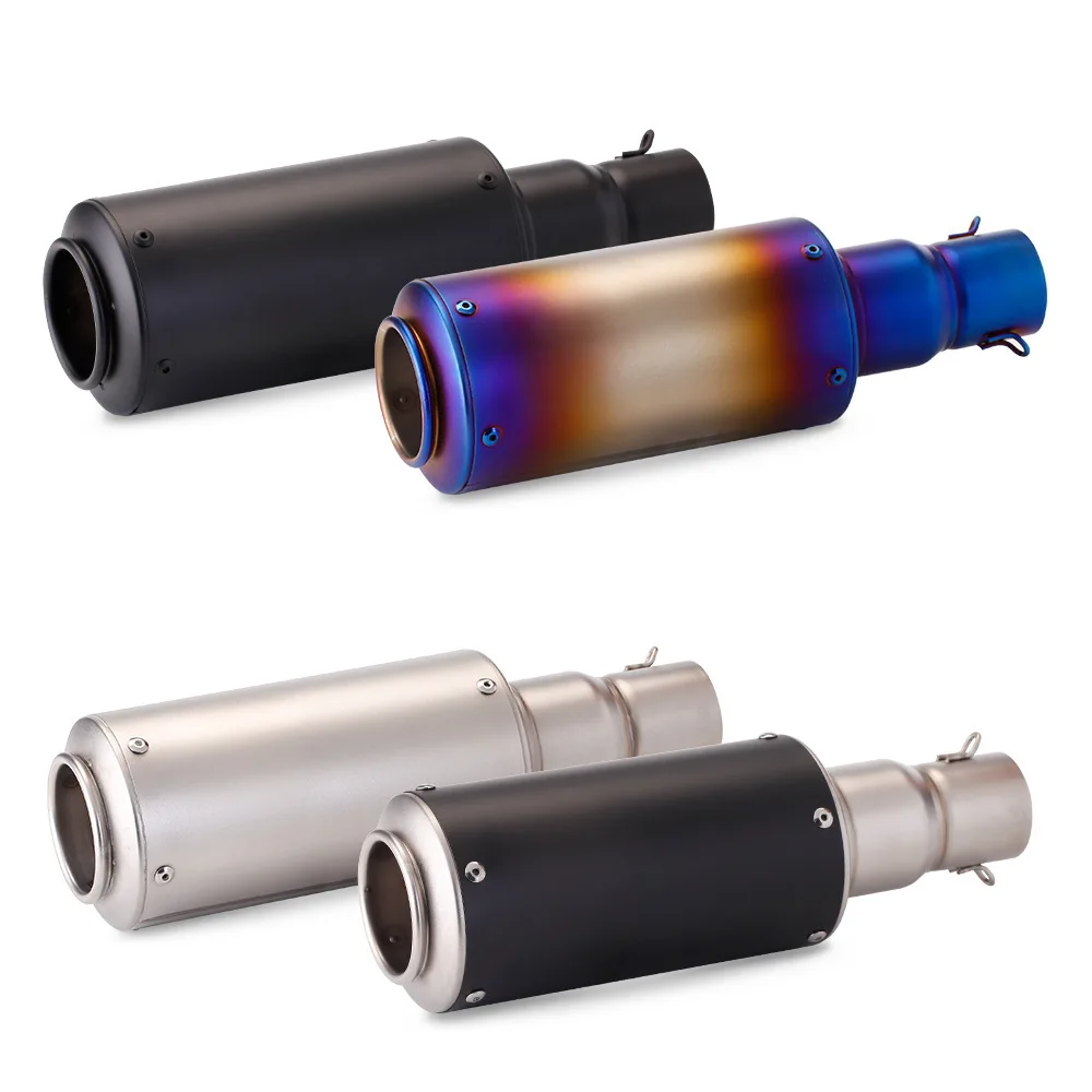 Motorcycle modification SC Scorpion exhaust pipe 51mm universal Yamaha Horizon Kawasaki barrel grenade tail section