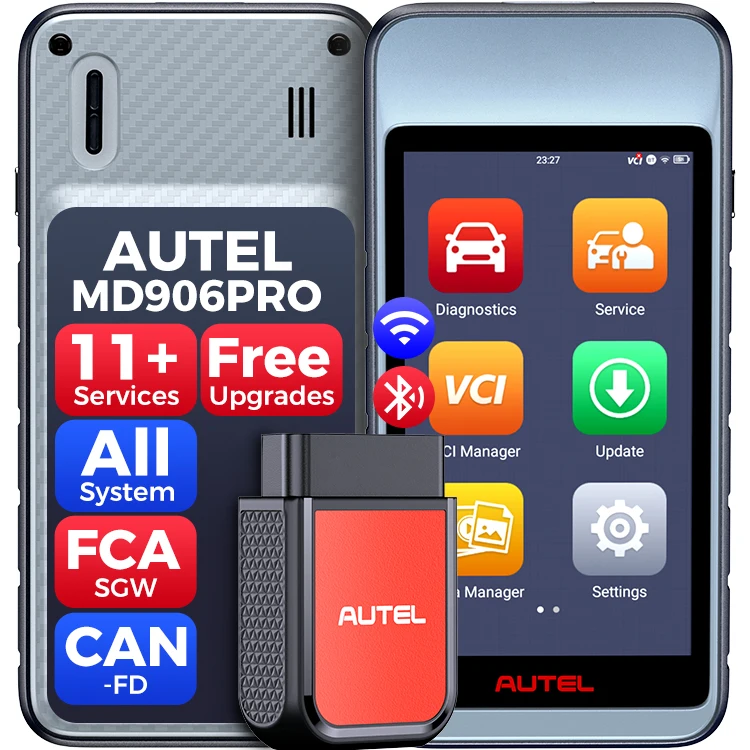 

Autel MaxiDiag MD906PRO BT Wireless Full Systems 11+ HOT Reset Services 99% Coverage Live Data Display Diagnostic Scanner Tool