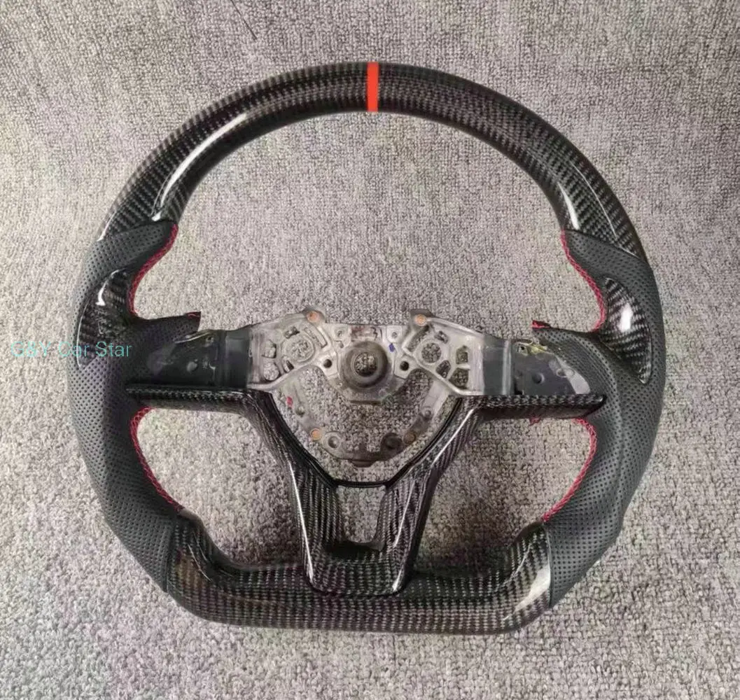 Carbon Fiber Car Leather Steering Wheel For NissanTeana Sylphy Tiida