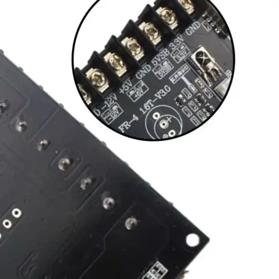 24 Pin ATX Power Supply Splitter Board With 6 USB Ports 5V 12V 3.3V Output Terminal Block For Computer PC Testing And DIY Projec