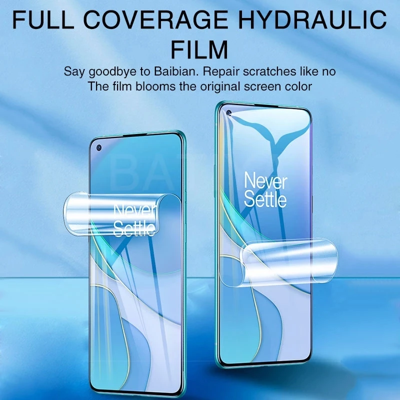 3/1PCS Full Cover Hydrogel Film For Oneplus 11 10 9 8 Pro Nord2 9RT Screen Protector For Oneplus10T 8T 7T 9R ACE 7 Pro Not Glass