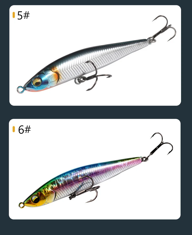 Zitternder sinkender Bleistift 10g 15g 21g 26g Wobbler Bass Fish Tackle lockt Angel zubehör Troll ing Fisch köder Forellen makrele – Detail 9