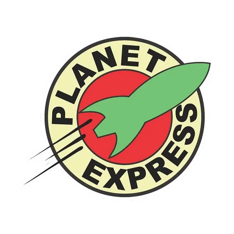 Autocollant en vinyle JDM Futurama Planet Express, autocollant pour voiture, camion, pare-chocs, accessoires de voiture, 13cm